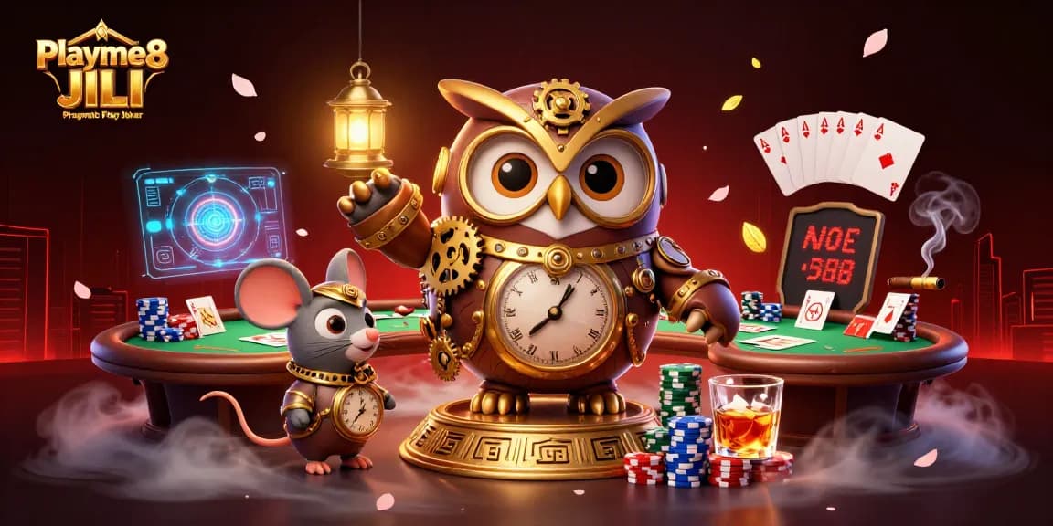 ภาพที่มี Playme8 JILI Pragmatic Play Joker แสดงจุดเด่นของคาสิโนออนไลน์และเกมพนัน