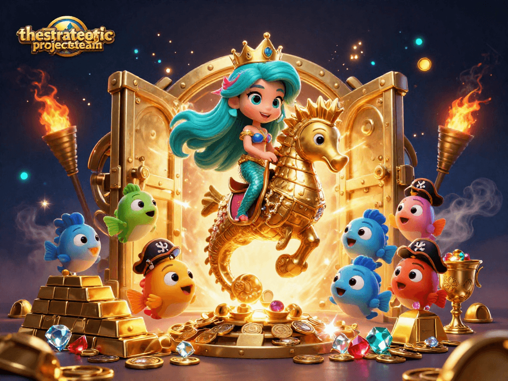 Spin and win at thestrategicprojectsteam with a vibrant casino-themed, magical underwater adventure.