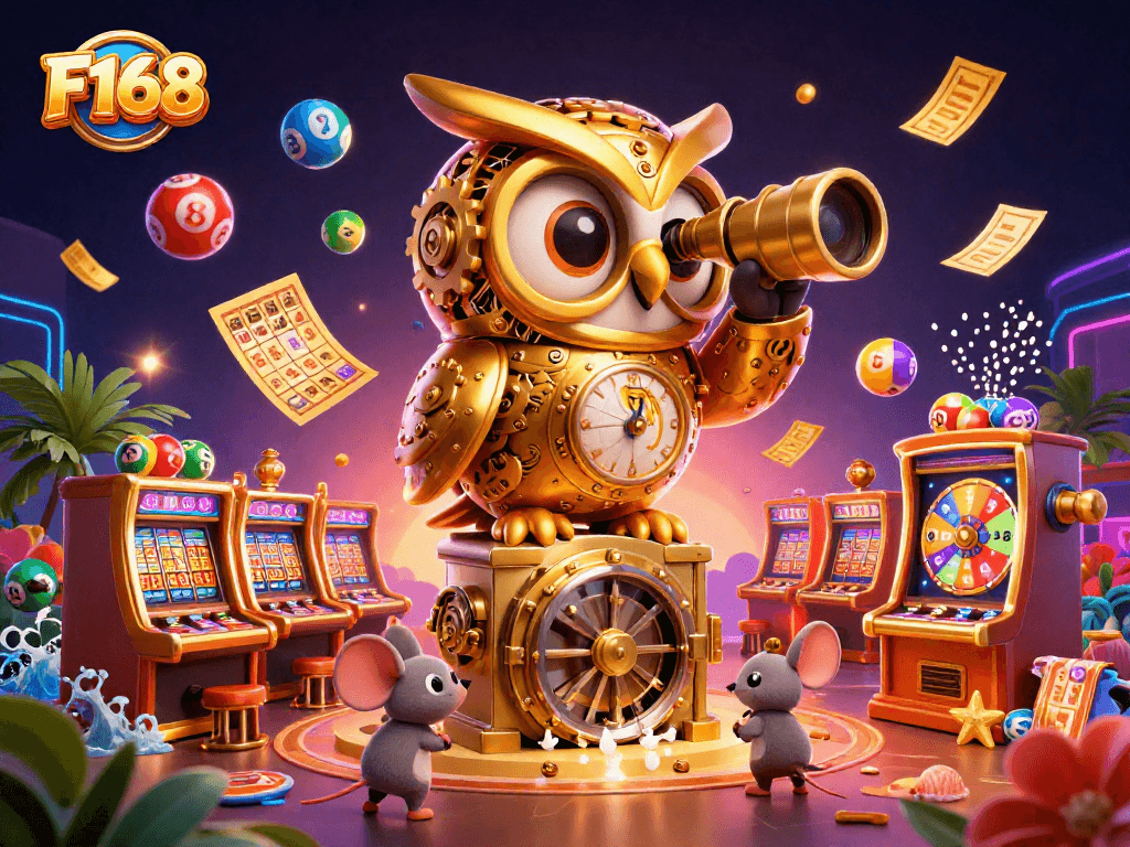 Experience thrilling moments at F168 with dynamic lottery action and vibrant casino elements.