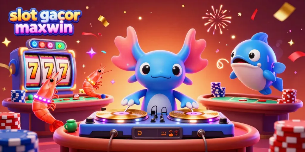 Menikmati permainan slot gacor maxwin di kasino bawah air yang ceria dengan karakter 3D menarik.