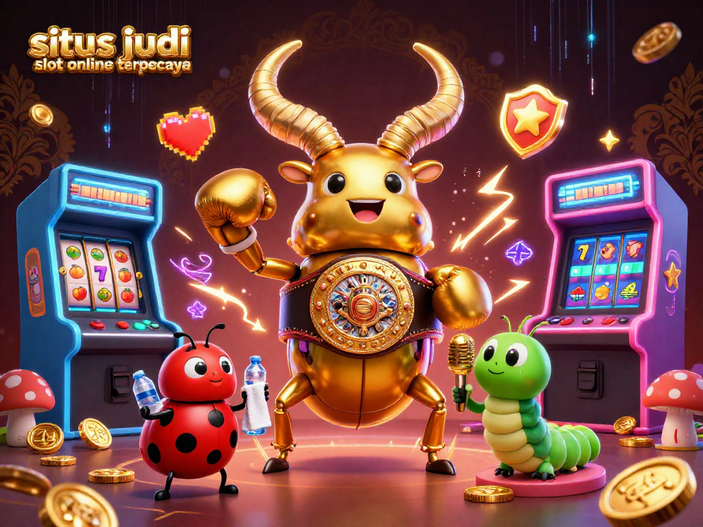 Experience exhilarating gameplay at situs judi slot online terpercaya with vibrant cartoon characters representing casino fun.