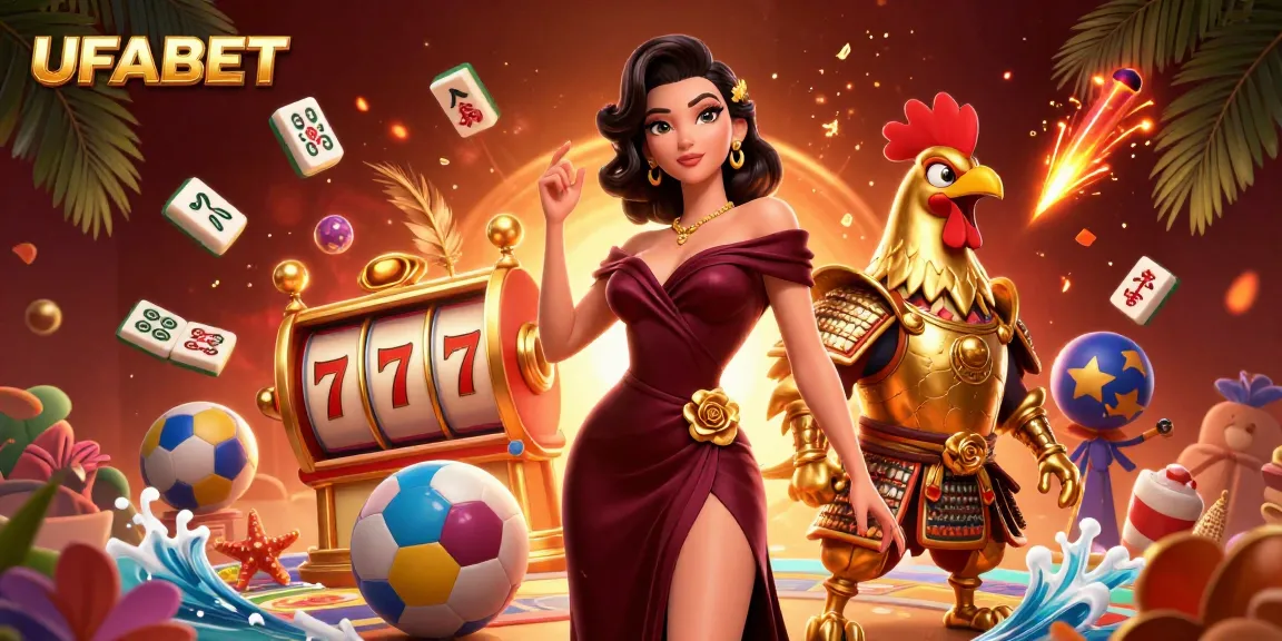 Experience UFABET's thrilling gaming with dynamic characters and casino elements.