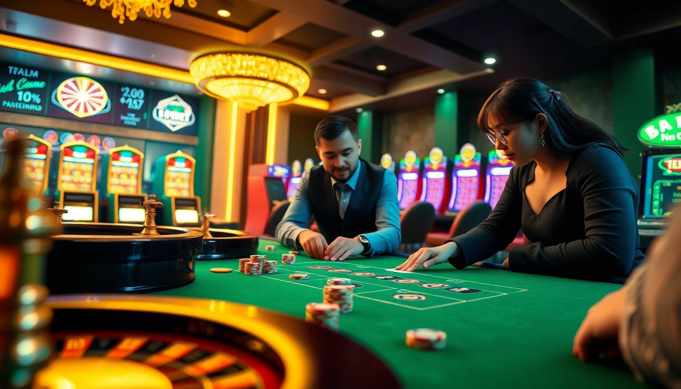 Nohudoithuong showcases an exciting casino atmosphere with engaged players and vibrant gaming elements.