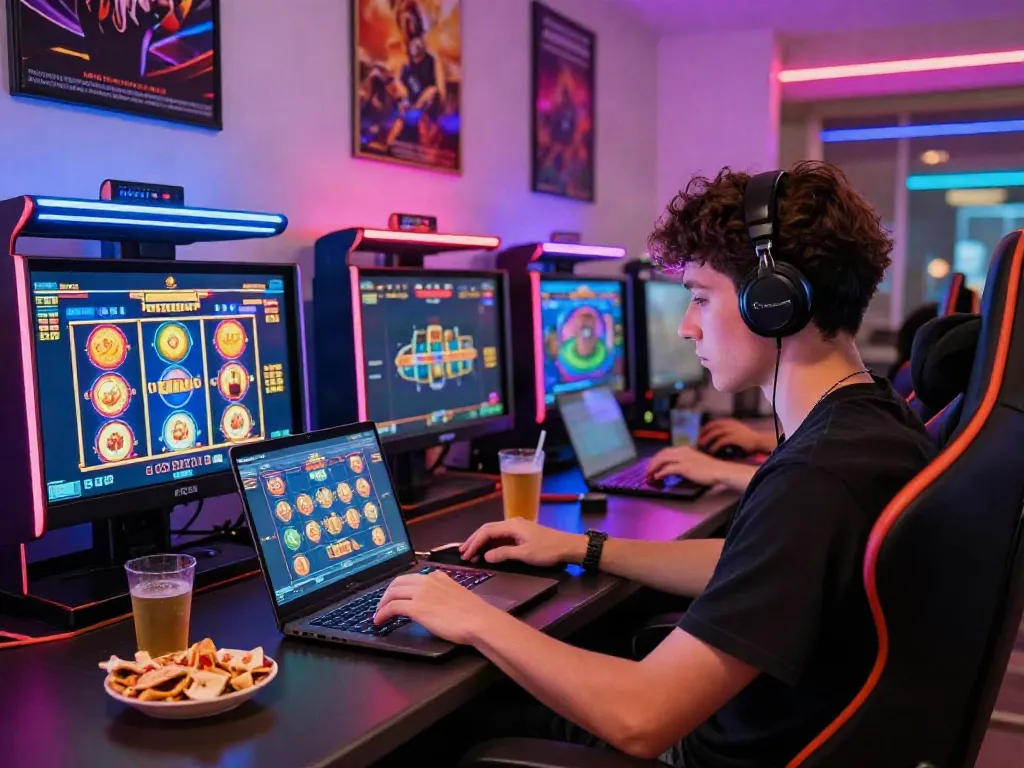 Permainan judi slot pragmatic gacor online dengan grafik menarik di ruang gaming modern.