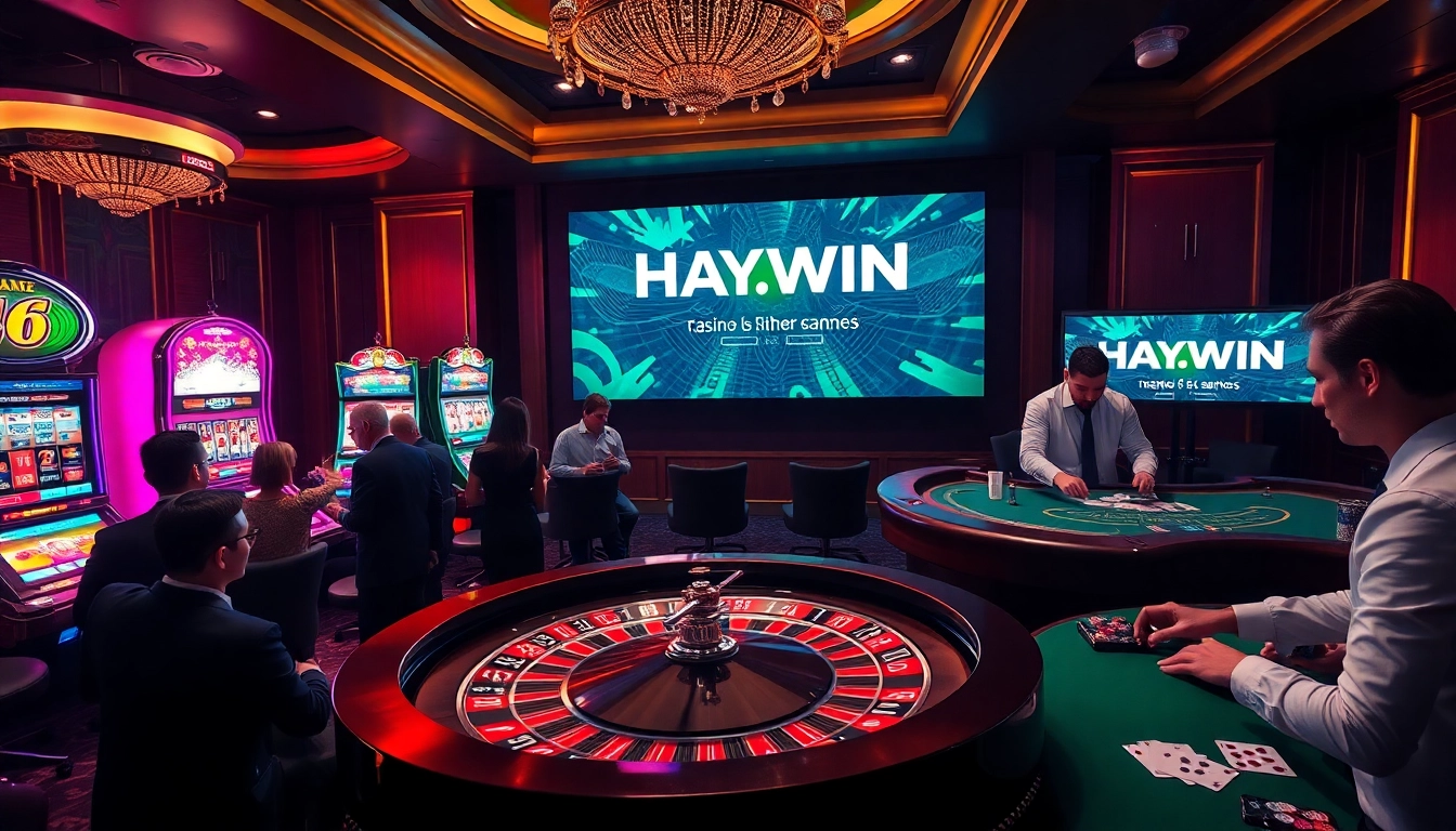 Experience the thrill of winning at HAY.WIN's vibrant casino tables and slot machines.