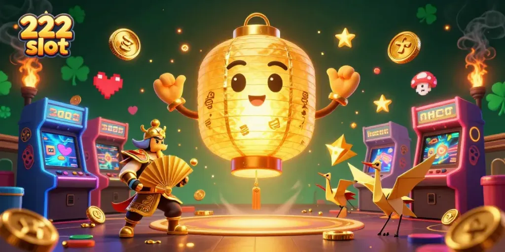 Menggunakan 222 slot untuk memenangkan jackpot besar di kasino bergaya modern dengan tema memasuki dunia permainan yang menyenangkan.