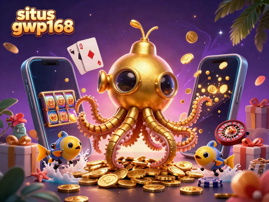 Permainan slot seru di situs gwp168 dengan karakter 3D menarik dan koin emas melimpah