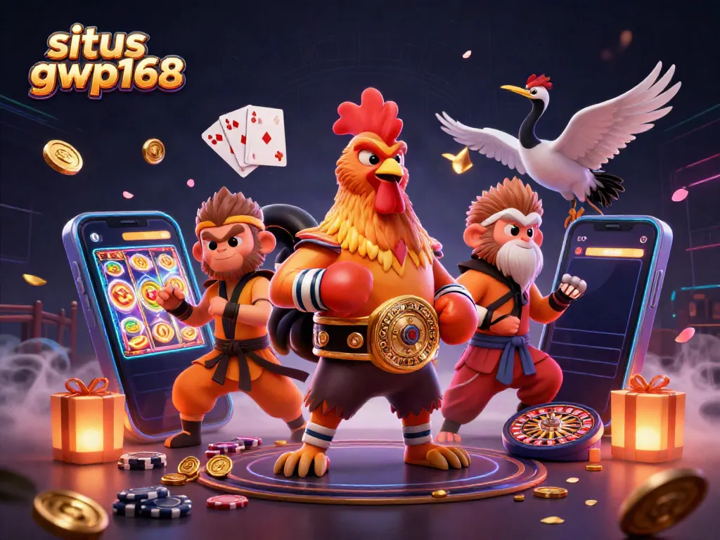 Permainan seru di situs gwp168 dengan ayam Muay Thai, monyet Shaolin, dan burung bangau yang menghibur.