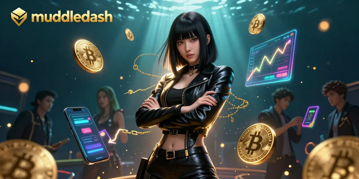 Engage with Muddledash's thrilling crypto casino experience, showcasing Bitcoin and Ethereum elements.
