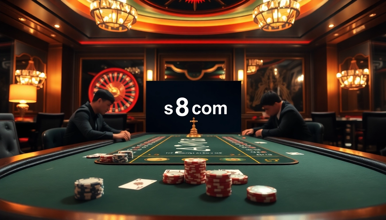 Engage with exciting poker gameplay at s8com, featuring elite chips, cards, and roulette for a thrilling experience.